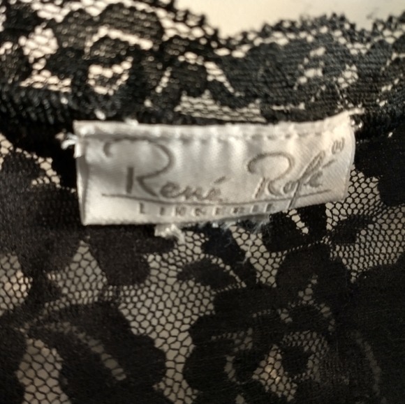 Lovely Black Lace René Rofé Camisole M/L - Picture 6 of 7